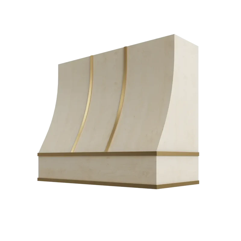 hsbs3630-sloped-hood-with-brass-strapping - RW-HSBS3630