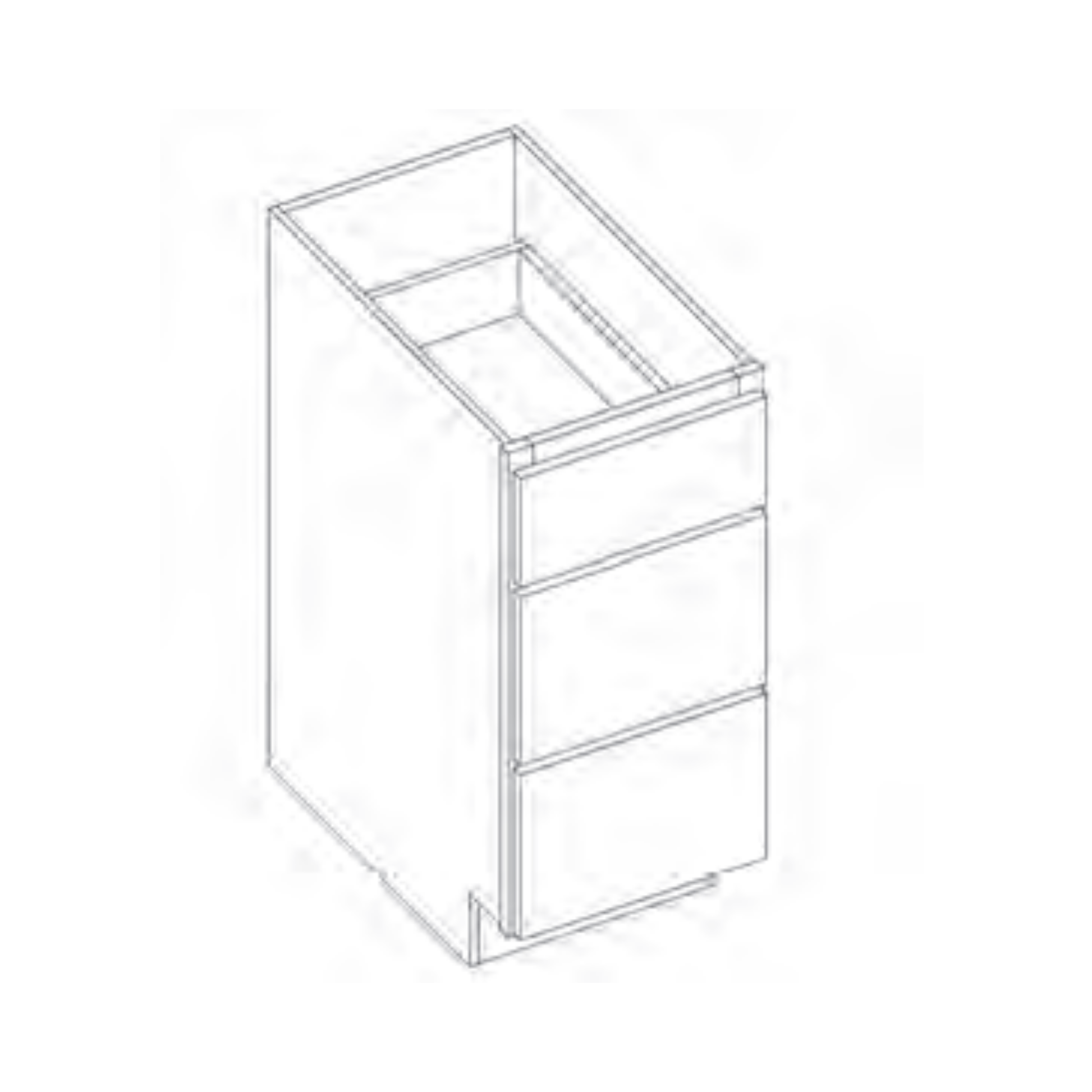 ADA Compatible Drawer/Vanity Base Cabinet - VDB15-RH product image