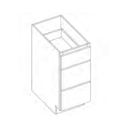 ADA Compatible Drawer/Vanity Base Cabinet - VDB15-RH product image