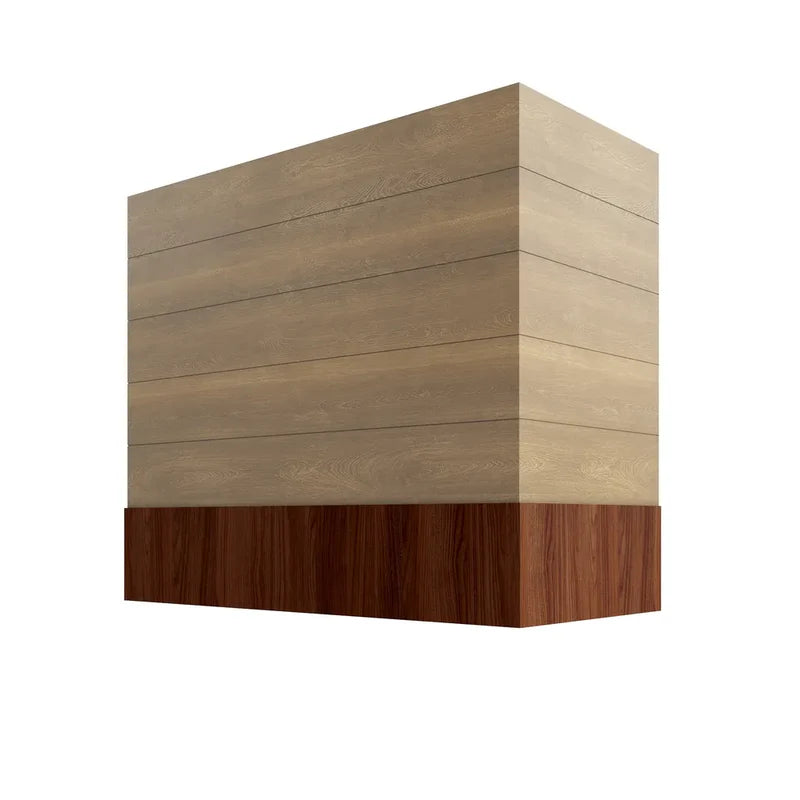 hbswb3636-box-hood-with-shiplap-walnut-band - BF-HBSWB3636
