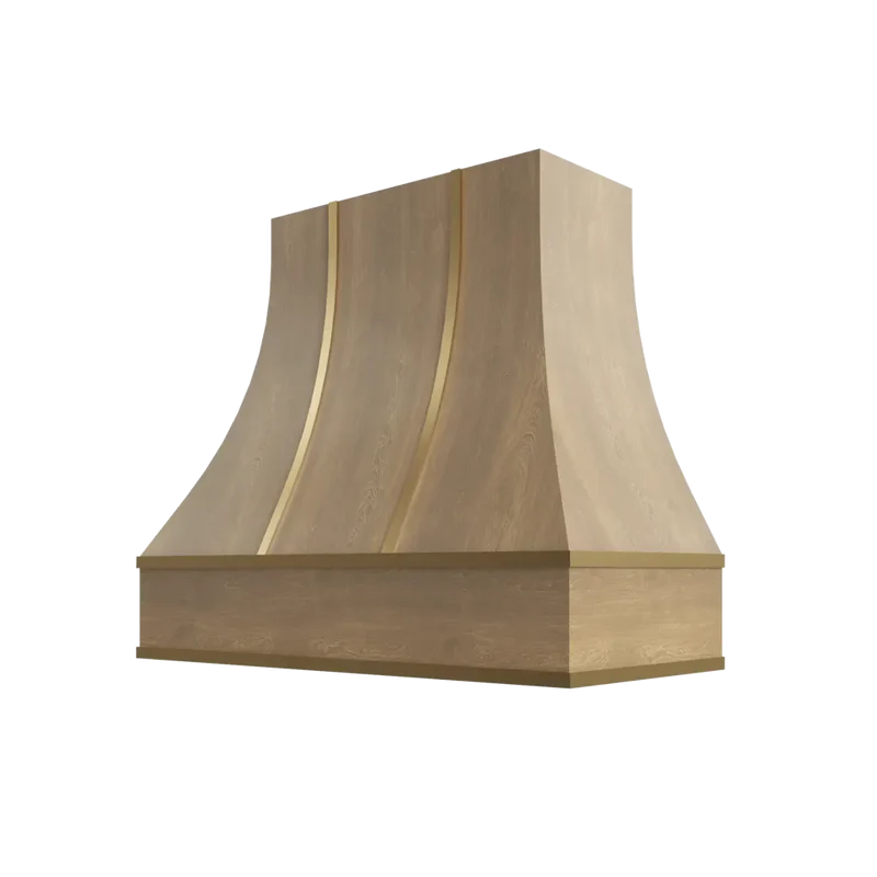 hcbs3630-curved-hood-with-brass-strapping - BF-HCBS3630