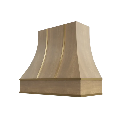 Curved Hood with Brass Strapping - HCBS3630 - BF-HCBS3630