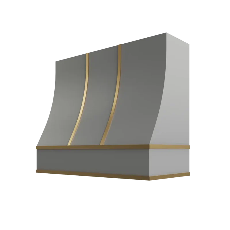 hsbs3630-sloped-hood-with-brass-strapping - BG-HSBS3630