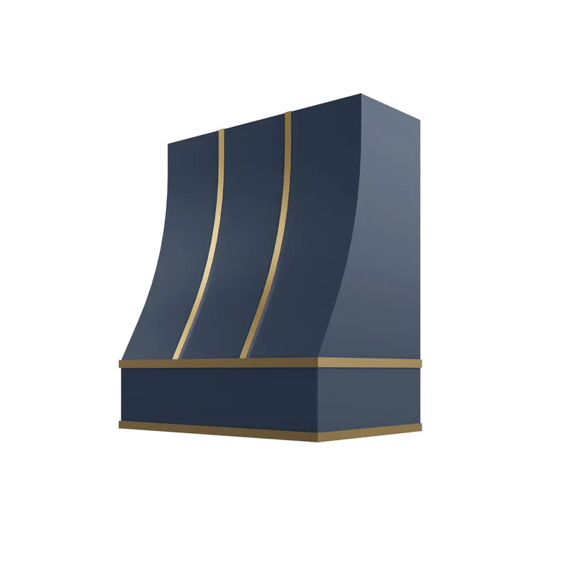 hsbs3030-sloped-hood-with-brass-strapping - BM-HSBS3030