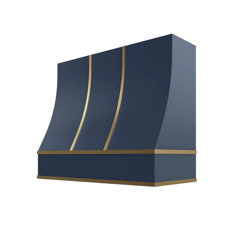 hsbs3630-sloped-hood-with-brass-strapping - BM-HSBS3630