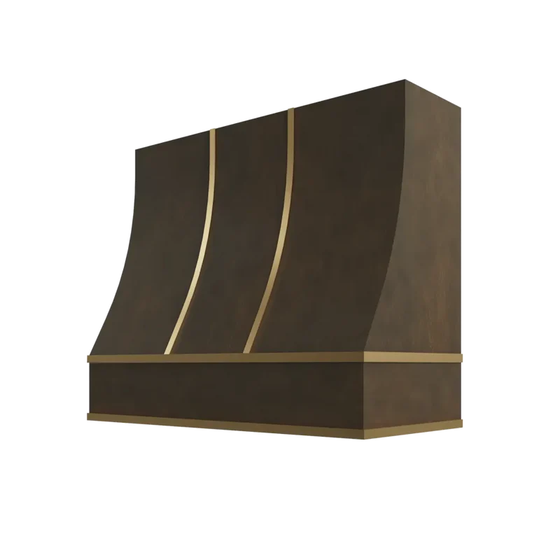 hsbs3630-sloped-hood-with-brass-strapping - BS-HSBS3630