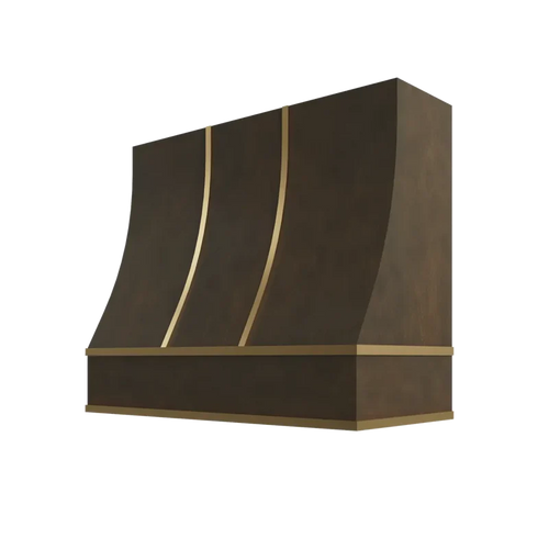 Sloped Hood with Brass Strapping - HSBS3630 - BS-HSBS3630