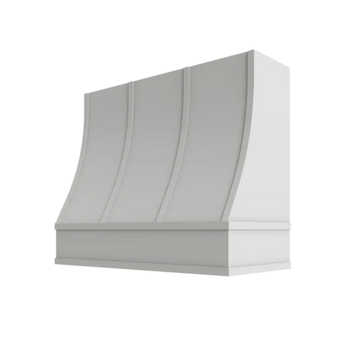 Sloped Hood with Strapping Flat Trim - HSSFT3630 - BW-HSSFT3630