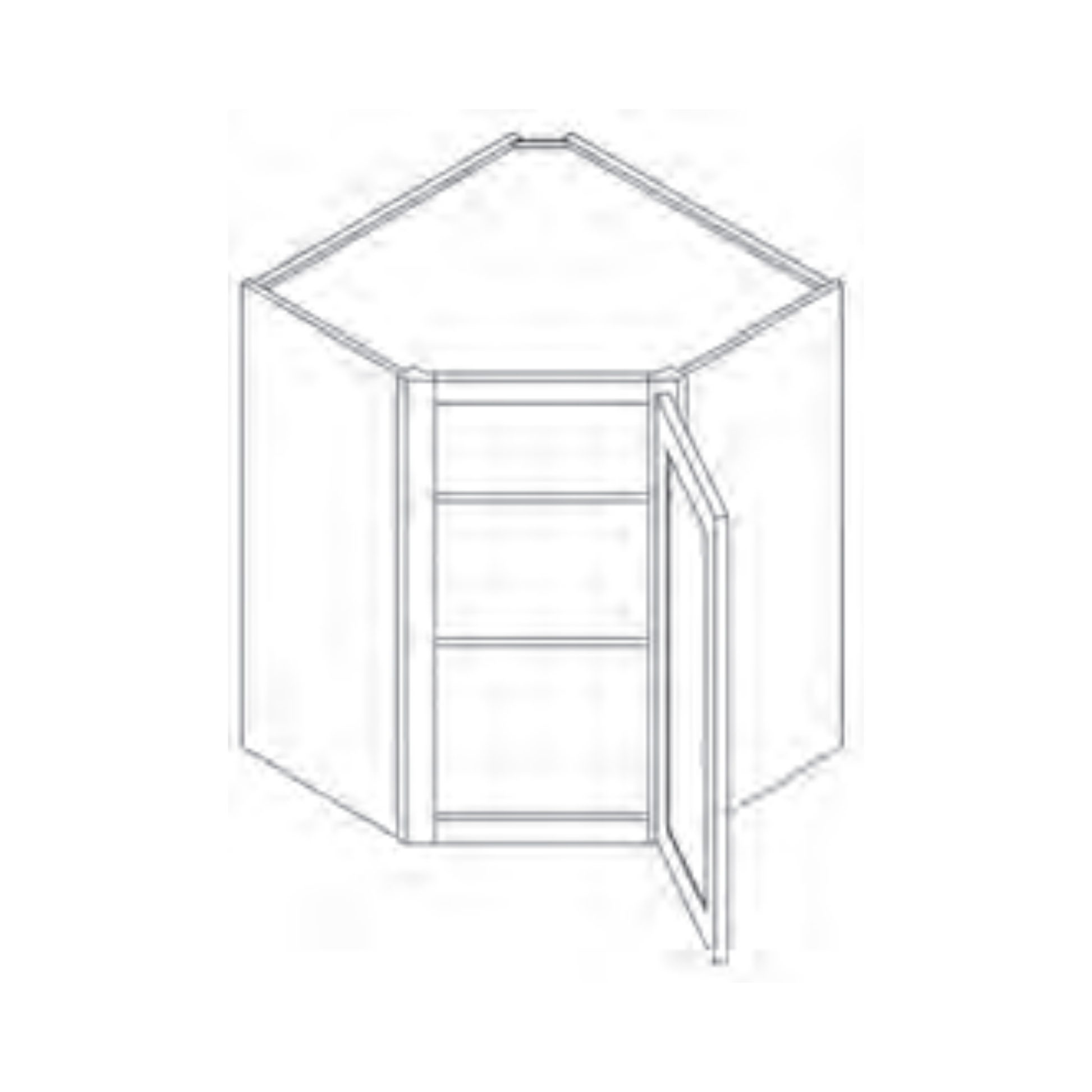 Corner Wall Cabinet - 30/36/42 in H - CW2742 product image