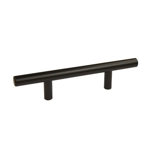 Bar Pull 6" OL x 3" CC x 12mm Dia - DH-P106 - DH-P106BK