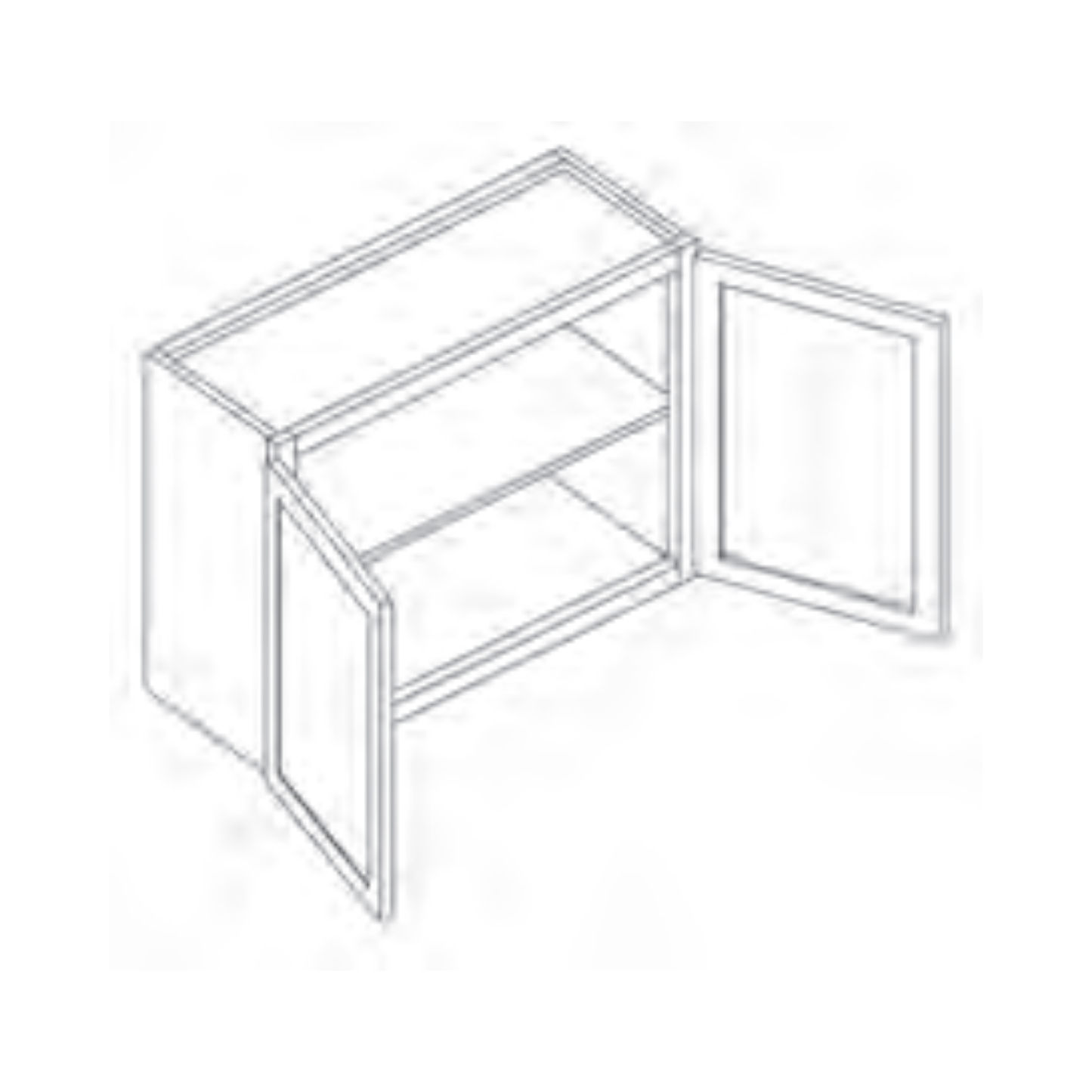 Double Door Wall Cabinet - 24 in H - W3924 product image