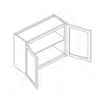 Double Door Wall Cabinet - 24 in H - W3924 product image