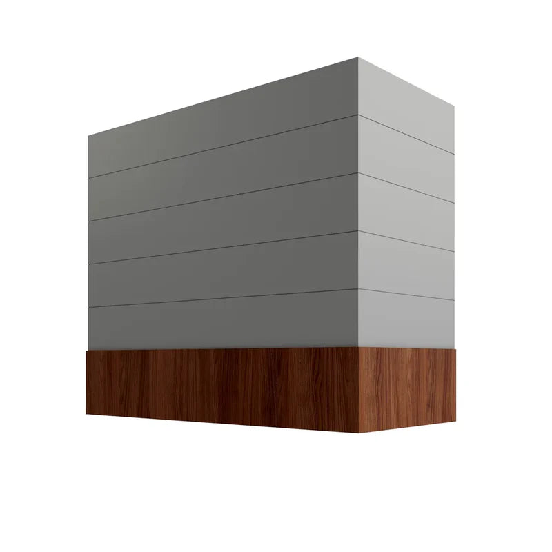 hbswb3030-box-hood-with-shiplap-walnut-band - EG-HBSWB3030