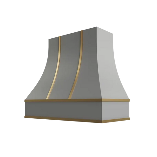 Curved Hood with Brass Strapping - HCBS3630 - EG-HCBS3630