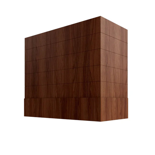 Box Hood with Shiplap Walnut Band - HBSWB3648 - OC-HBSWB3648