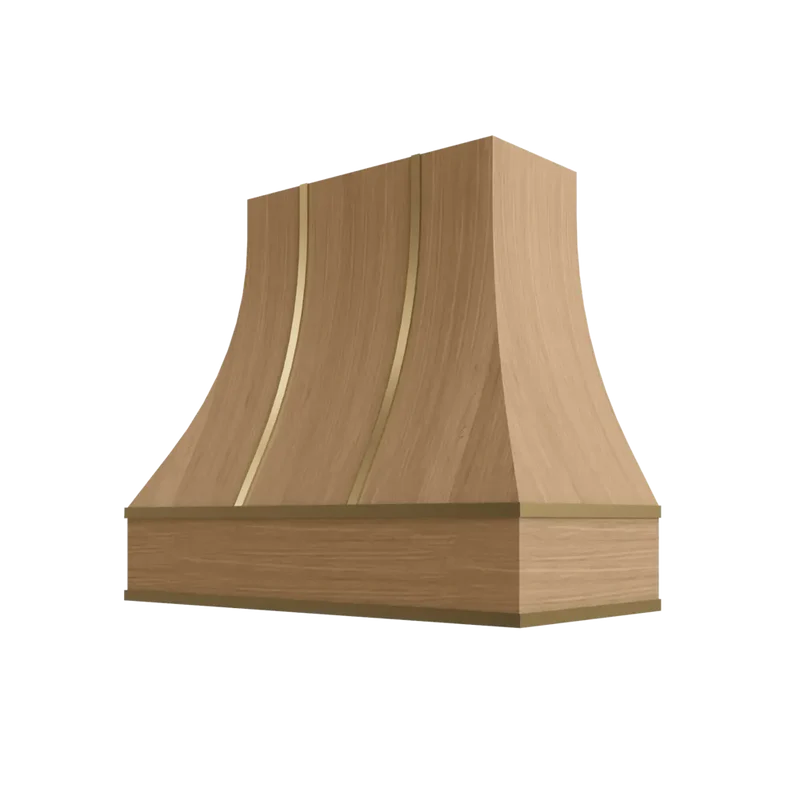 hcbs3630-curved-hood-with-brass-strapping - OO-HCBS3630