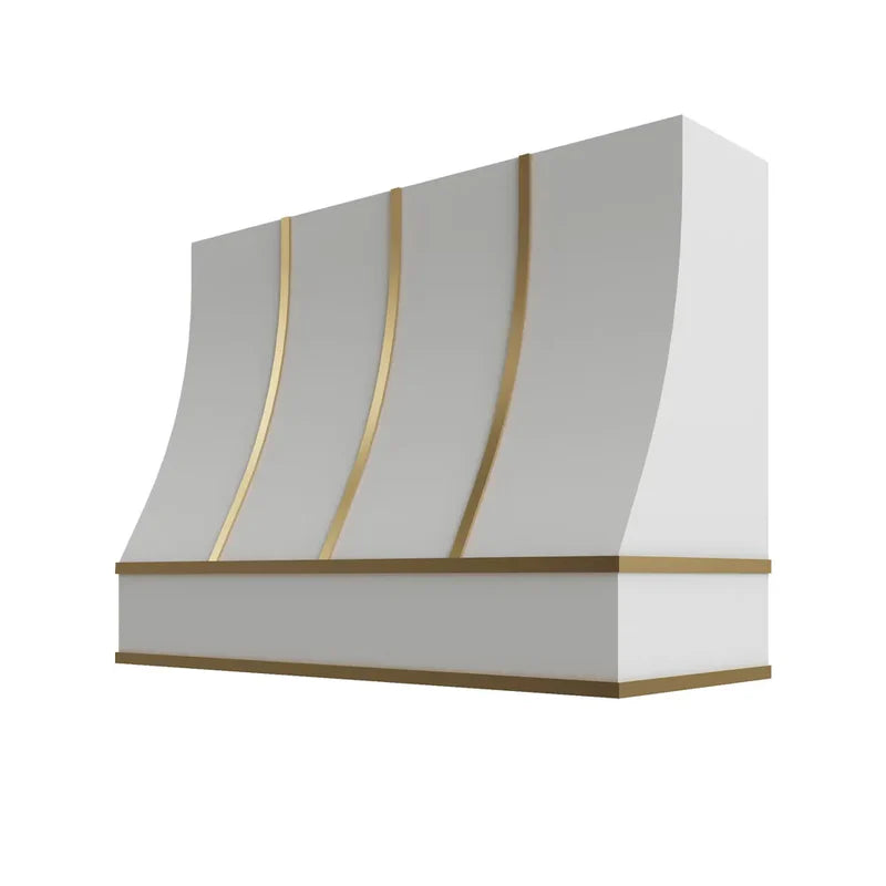 Sloped Hood with Brass Strapping - HSBS4830 - OW-HSBS4830