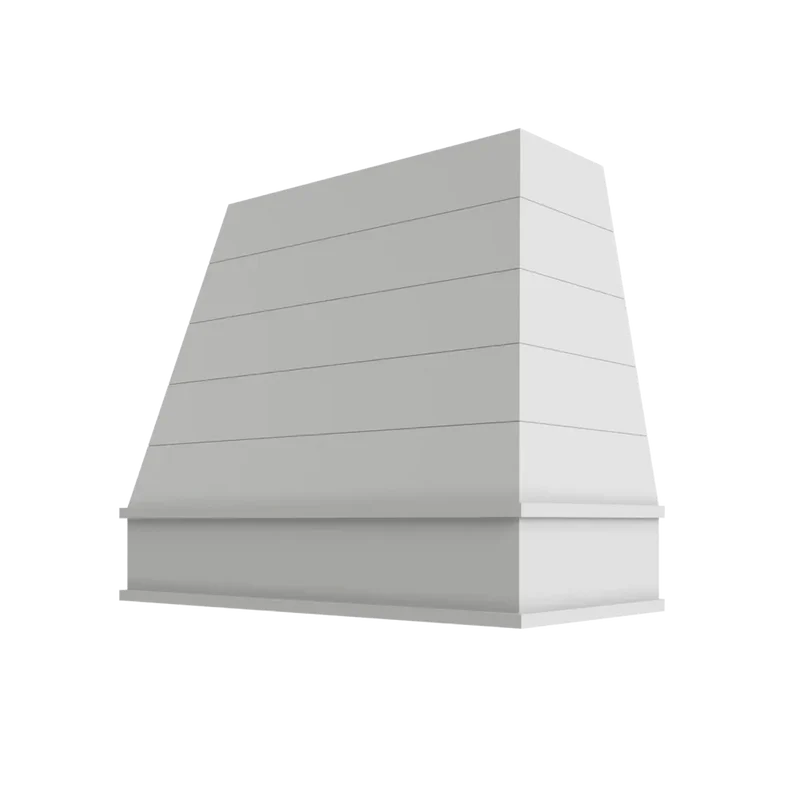 Tapered Hood with Shiplap Block Trim - HTSBT4848 - OW-HTSBT4848