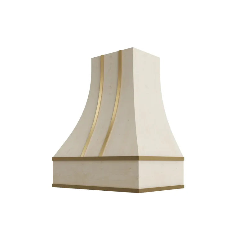 hcbs4836-curved-hood-with-brass-strapping - RW-HCBS4836