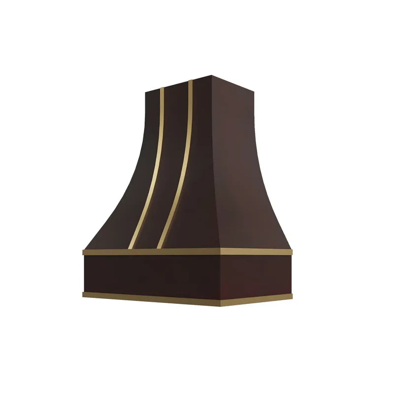 hcbs4836-curved-hood-with-brass-strapping - SE-HCBS4836