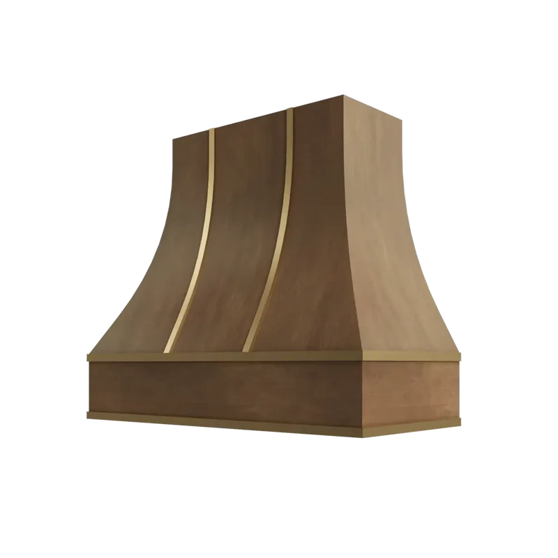 hcbs3630-curved-hood-with-brass-strapping - SK-HCBS3630