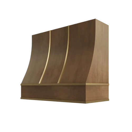 Sloped Hood with Brass Strapping - HSBS3630 - SK-HSBS3630