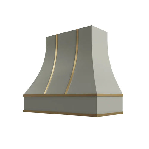 Curved Hood with Brass Strapping - HCBS3630 - SM-HCBS3630