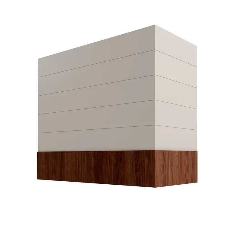 hbswb4236-box-hood-with-shiplap-walnut-band - SS-HBSWB4236