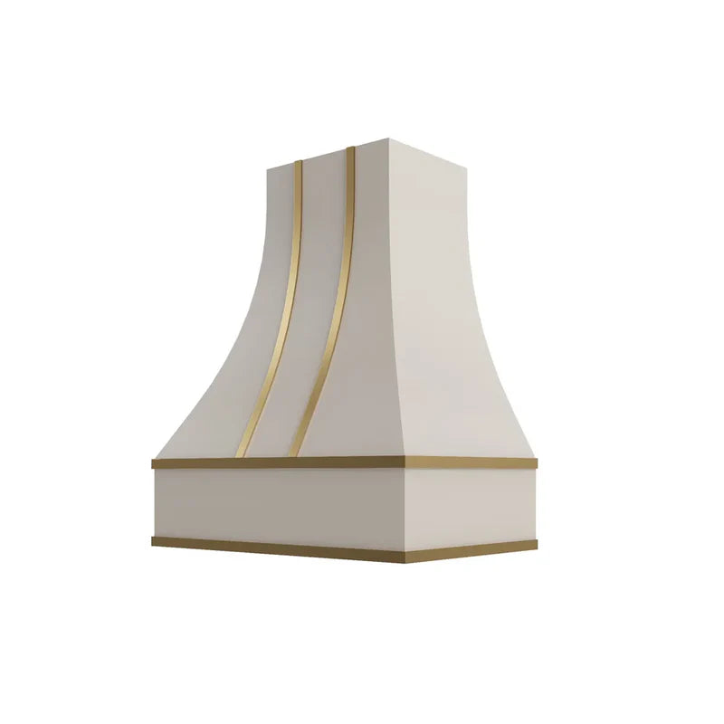 hcbs4848-curved-hood-with-brass-strapping - SS-HCBS4848