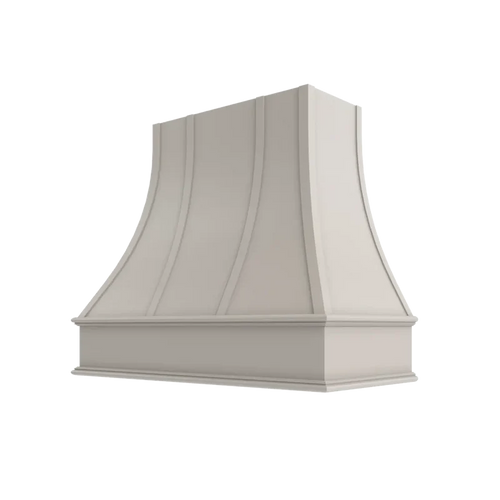 Curved Hood with Strapping Flat Trim - HCSFT3630 - SS-HCSFT3630