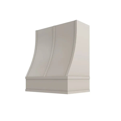 Sloped Hood with Strapping Flat Trim - HSSFT3036 - SS-HSSFT3036