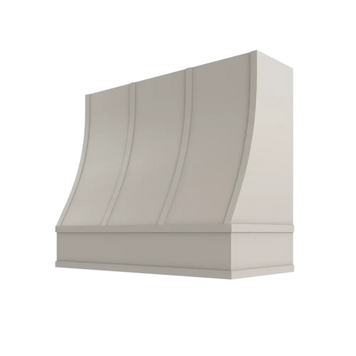 Sloped Hood with Strapping Flat Trim - HSSFT3630 - SS-HSSFT3630