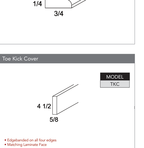 Frameless TKC-PVC - Mouldings - TKC-PVC-PGW