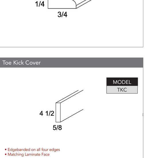 TKC-PVC - Mouldings product diagram