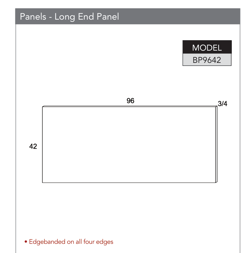 BP9642 - Panels & Fillers product diagram